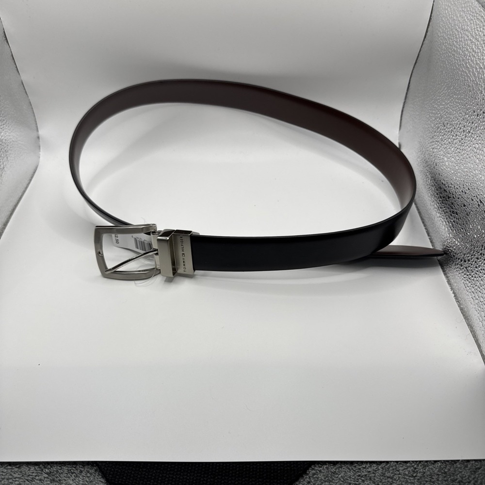 Tommy Hilfiger Black Belt Size Medium 34–36 #977